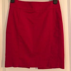 Magenta pencil skirt